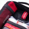 A close up view of the Epipen storage pouch, and the Asthma Spacer holder