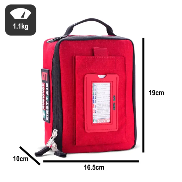 Dimensions and Weight of the Grab & Go Kit