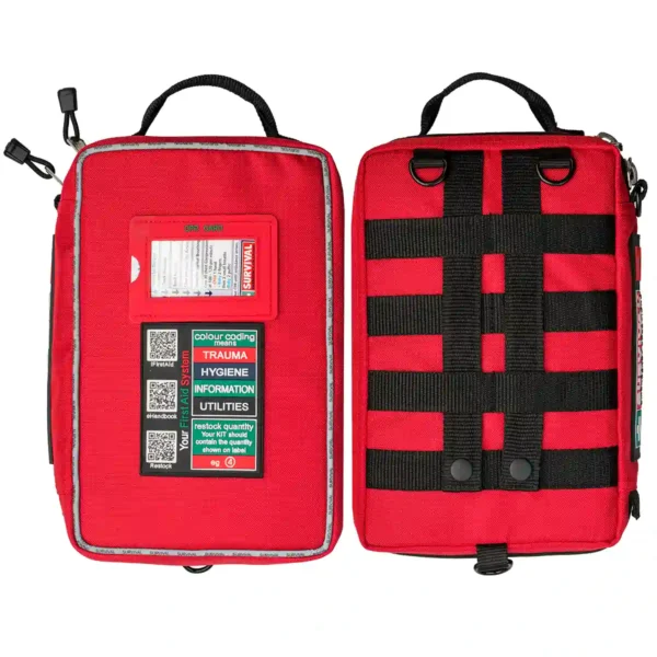 Front and Back view of the Workplace First Aid Kit